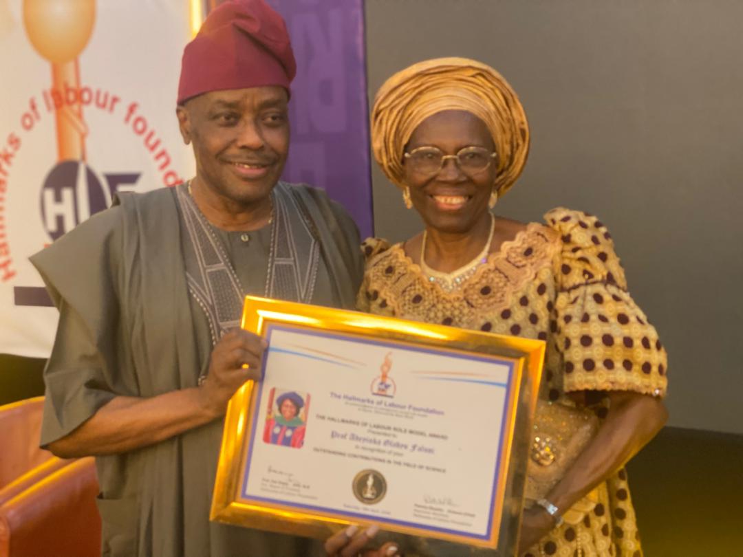 Prof. Adeyinka Falusi Bags Hallmarks of Labour Role Model Award