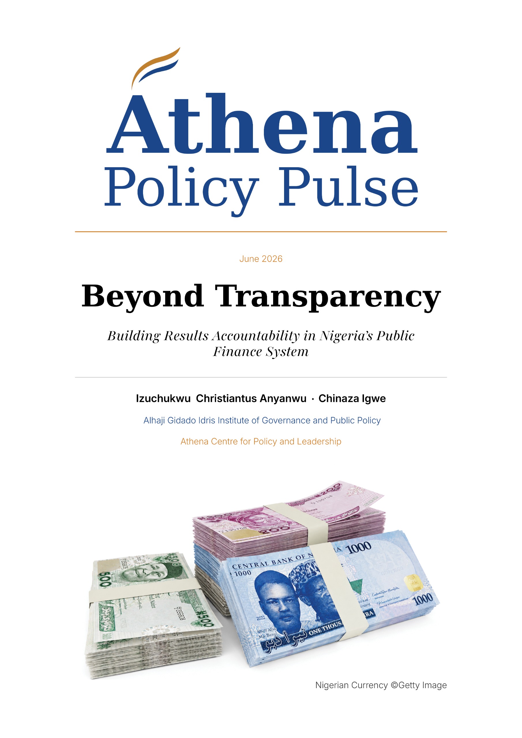 Athena Centre Calls for Outcome-Based Budgeting as Federal Spending Fails to Match Results