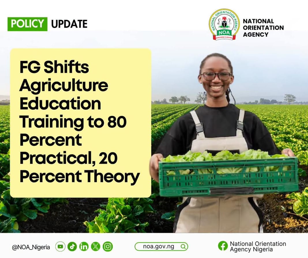 FG Overhauls Agricultural Education, Raises Practical Training To 80% FG Overhauls Agricultural Education, Raises Practical Training To 80%